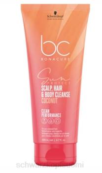 Schwarzkopf bonacure clean performance aurinkosuoja, päänahan, hiusten ja vartalon puhdistus DVFB107 hiusten hoito